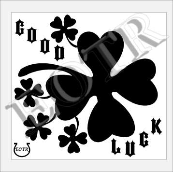 Size:1200x897 - 88k: Four Leaf Clover Tattoo Design